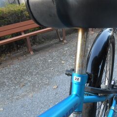 子供用自転車　22インチ　アサヒドライド　青の画像