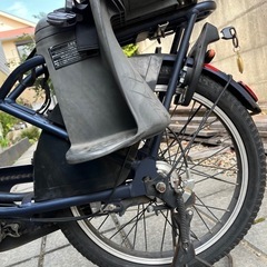 電動アシスト自転車 Gyutto チャイルドシート付き 黒の画像