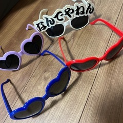 💙ハートメガネ❤️セットの画像