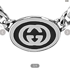 GUCCIネックレスメンズブランド　678658ーJ8410シルバーの画像