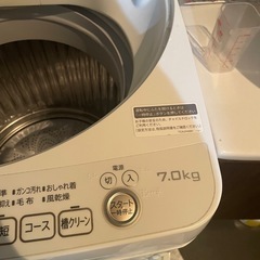引き取り希望☆SHARP ES-KS70W-W 洗濯機 7.0kgの画像