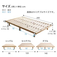 【快適】ニトリのすのこSDベッドの画像