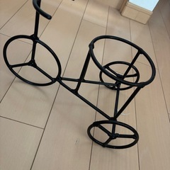 アイアン　手作り　フラワーポットの画像