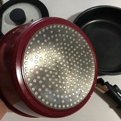 取手の取れるフライパン鍋2点セットの画像