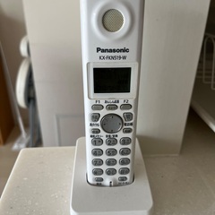 中古品　ファックス付き固定電話　子機一台付きの画像