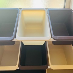 アイリスオーヤマ　キッズ　トイハウスラック　玩具箱　おもちゃ収納 ブラウン の画像