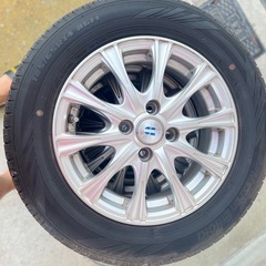 中古タイヤ& ホイールセット４本の画像