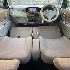 【総額35.8万】車検２年付　マツダ　フレアワゴン　両側スライドドア　社外ナビ付　パール白の画像