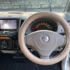 【総額35.8万】車検２年付　マツダ　フレアワゴン　両側スライドドア　社外ナビ付　パール白の画像