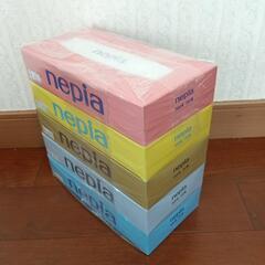 (取引相手決定)　クールタオル2枚　ネピア　Box　ティッシュペーパー　30箱の画像