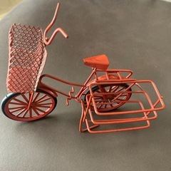 ブリキアンティーク自転車の画像