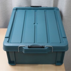 アイリスオーヤマ バックルコンテナ BL-22L ブルーグリーン（良品）の画像