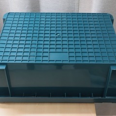 アイリスオーヤマ バックルコンテナ BL-22L ブルーグリーン（良品）の画像