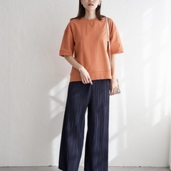 ikka イッカ　さらっとプリーツワイドパンツの画像