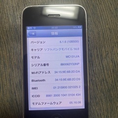 Apple iPhone3GSの画像