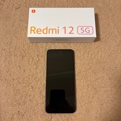 Xiaomi Redmi 12 5G XIG03 ミッドナイトブラック　極美品 スマホの画像