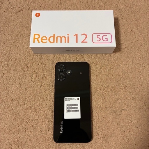 Xiaomi Redmi 12 5G XIG03 ミッドナイトブラック　極美品 スマホ
