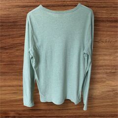 BACK NUMBER メンズ 長袖Tシャツ Mサイズ カットソー グリーンの画像