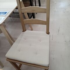 リユースのサカイ栃木店★ジモティ割あり★ IKEA ダイニングセット2人用 ライトブラウン×ホワイト W74×D74×H75.5 クリーニング済み TC10230の画像
