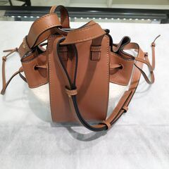 【LOEWE】　ロエベ　カーフ×ジャガード　ハンモック　ドローストリングバッグ　ミニの画像