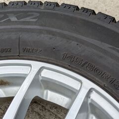 深溝極上２０２３年冬ブリヂストン製タイヤアルミホイールセット１４５／８０Ｒ１３　４本セットの画像