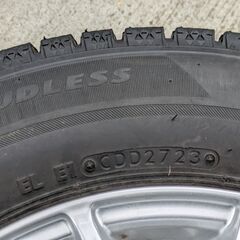 深溝極上２０２３年冬ブリヂストン製タイヤアルミホイールセット１４５／８０Ｒ１３　４本セットの画像