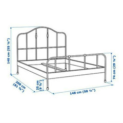 IKEA SAGSTUAサグストゥーア （廃盤品）ベッドフレーム ダブル・スノコの画像