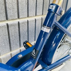 ヘルメット付き ASAHI アサヒ 18インチ 子供用 自転車 ブルーの画像