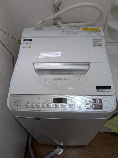 2022年製シャープSHARP洗濯乾燥機ES-TX5FJ5.5kg (リサイクル