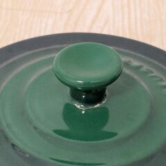 LE CREUSET ル・クルーゼ グリーン ミニココット キャセロール 2個の画像