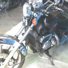 KAWASAKI VZ750 黒/赤 エンジン始動確認 車検取得で乗れます 半額配送キャンペーン 期間限定 現状渡し諸経費￥0- 横浜の画像