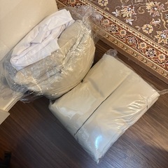 ベージュカーテン 未使用品 ×2 の画像