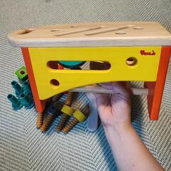木のおもちゃ　工具セットの画像