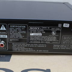 te-DVDプレーヤー リー ソニー SONY CD/DVD DVP-S360 元箱/リモコン付の画像