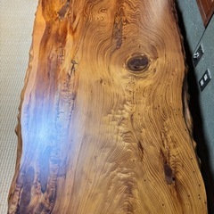 引き取り限定高級な天然木一枚板の座卓価格相談可