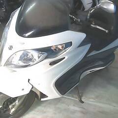 SUZUKI スカイウェイブ250S-3 白 エンジン始動確認 自賠責で乗れます 半額配送キャンペーン 現状渡し諸経費￥0- 横浜 P-Yard の画像