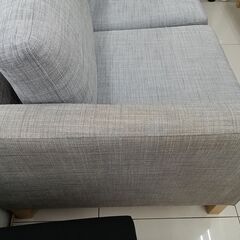 ★リユースのサカイ日立店★HJ7422 IKEA ソファ グレー H84×D87×W164 クリーニング済み の画像