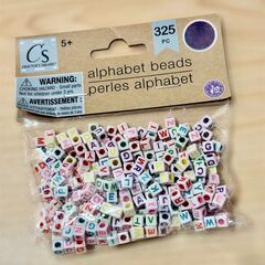 【輸入品】アルファベットビーズ 325個×2袋！の画像