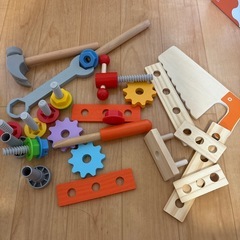 知育玩具　木製ツールセットの画像