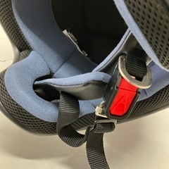 W2508-411 ジェットヘルメット ブラック サイズフリー(57～60cm)  中古の画像