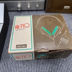 【ジャンク品】Aurex オーディオセット一式 アンプ・スピーカー・レコードプレーヤー・カセットデッキ・ヘッドホン 引き取り限定の画像