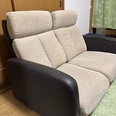 ★差し上げます　ハイバック　2人掛けソファ★　 の画像