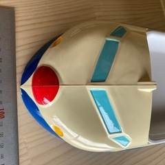 昭和レトロ　お子様ランチ皿　新幹線　ブルー　ニイミ洋食器　日本製
の画像