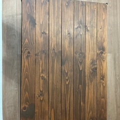 おしゃれなウッドテーブル センターテーブル。アイアン使用 の画像