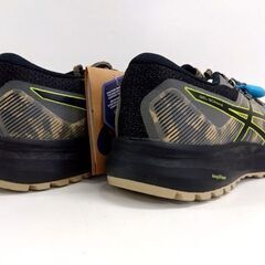 ② 未使用品 asics GEL-SCRAM 6 メンズ ランニングシューズ トレイルラン 25.5cm BLACK/NEON LIME 札幌市 中央区 南12条の画像