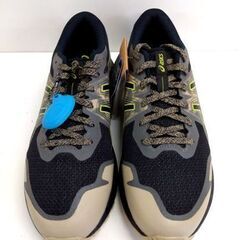 ② 未使用品 asics GEL-SCRAM 6 メンズ ランニングシューズ トレイルラン 25.5cm BLACK/NEON LIME 札幌市 中央区 南12条の画像