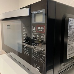 【HAIER 電子レンジ 18L（ブラック）】ヘルツフリー＆オートメニュー搭載！の画像