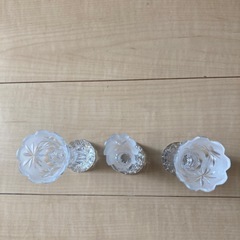 ガラス　カット小ぶり花瓶の画像
