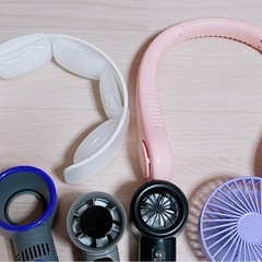 夏　扇風機　ハンディターボファン　ネッククーラー　羽のない扇風機　セットの画像
