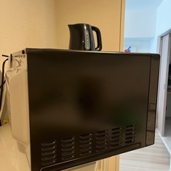 【HAIER 電子レンジ 18L（ブラック）】ヘルツフリー＆オートメニュー搭載！の画像